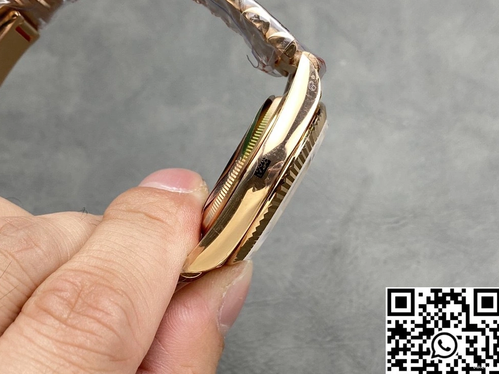 QF Rose Day Gold M228235-0004 v5 Date Dial Rolex Steel Factory Tungsten Silver 1225